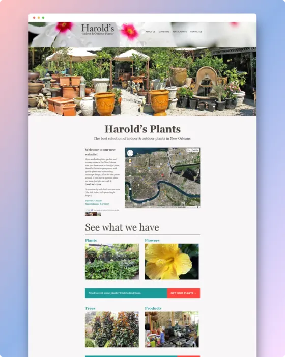 Harold's Plants — website