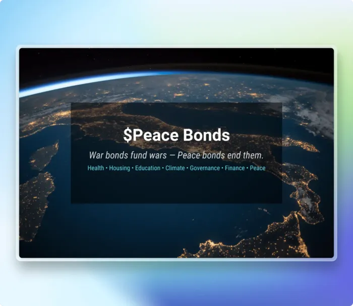 $PEACE Bonds — hero graphic